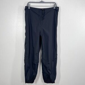 Vtg.‎ 90s REI Thaw Waterproof Rain Pants Black Made in USA Full Zip Hiking Small